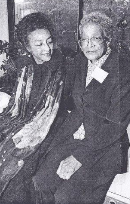 Onita Estes-Hicks, left, with sister Augusta Bayonne (Image provided by Ms. Estes-Hicks) 
