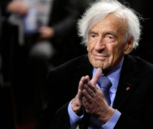 Nobel Laureate Elie Wiesel, a Holocaust survivor and author who fought for peace, human rights and simple human decency, died on July 2nd at his New York home at age 87. He is pictured in a 2015 photo. (CNS photo/Gary Cameron, Reuters) 