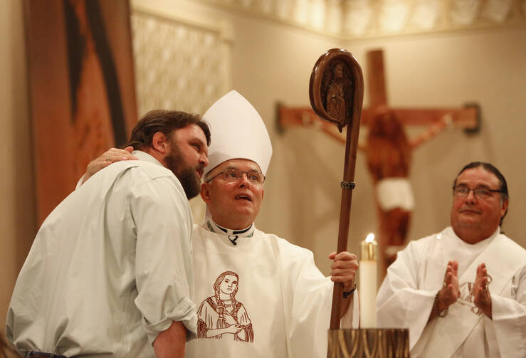 Archbishop Charles J. Chaput of Philadelphia at the annual Tekakwitha Conference in Fargo, N.D. (CNS photo/Nancy Wiechec)
