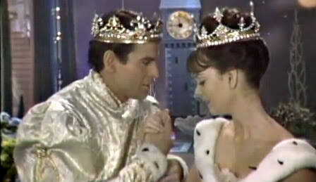 Stuart Damon and Lesley Ann Warren in TV's 1965 adaption of Rogers and Hammerstein's Cinderella 