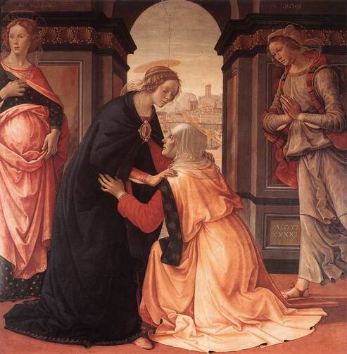 Visitation by Domenico Ghirlandaio 1491