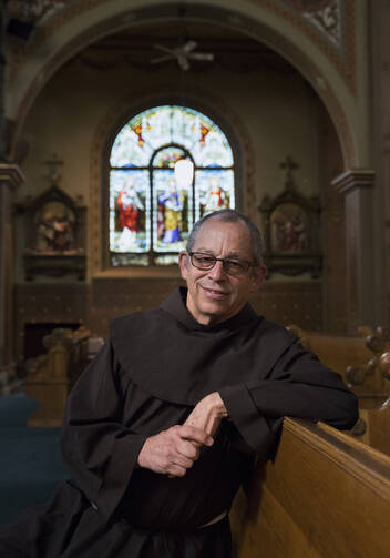 Father Ken Laverone is current vice postulator for the sainthood cause of Blessed Junipero Serra and an advocate of the Spanish missionary. He is pictured at St. Francis of Assisi Church in Sacramento, Calif.