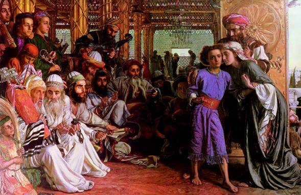 The Finding of the Savior in the Temple by William Holman Hunt, 1860