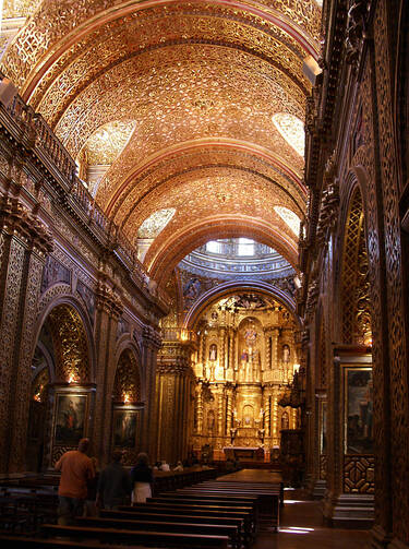 The Iglesia de la Compania, Quito