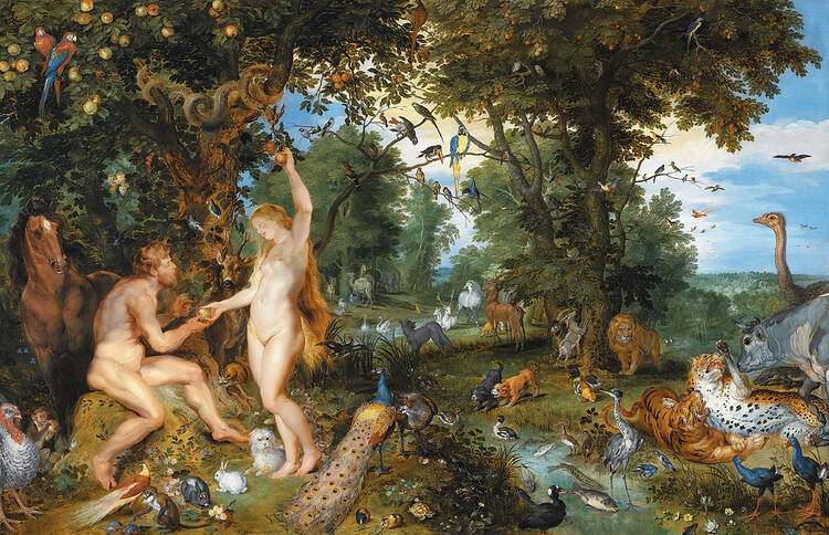 "The Garden of Eden with the Fall of Man" by Peter Paul Rubens and Jan Brueghel the Elder.