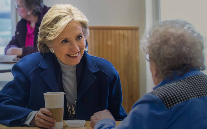 Hillary Clinton is going to meet some resistance to giving the Democrats another four years in the White House, but the polarized electorate is her friend. (Image from HillaryClinton.com.)