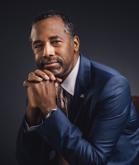 Ben Carson combines a low-key speaking style with some of the most inflammatory rhetoric in the presidential campaign. (Image from BenCarson.com)