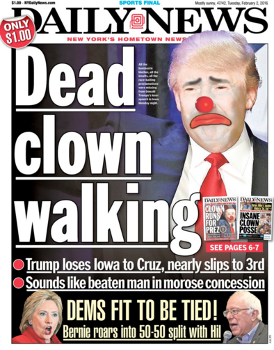 Is this New York tabloid getting ahead of the story?