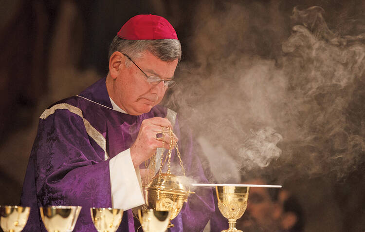 MORE BAD NEWS IN ST. PAUL/MINNEAPOLIS. The archdiocese declared bankruptcy in January and now faces criminal charges. Archbishop John Neinstedt is pictured here celebrating Mass in Rome in 2012.