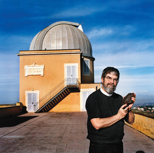 U.S. Jesuit Brother Guy Consolmagno was appointed director of the Vatican Observatory by Pope Francis. Brother Guy is pictured at the observatory in Rome in this 2007 file photo. (CNS photo/Annette Schreyer)
