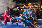 A baile folklórico dancer with Balet Alianza Latina performs during a celebration honoring Our Lady of Guadalupe, patroness of the Americas, in Houston in December 2016. (CNS photo/Victor Aleman, Angelus News)