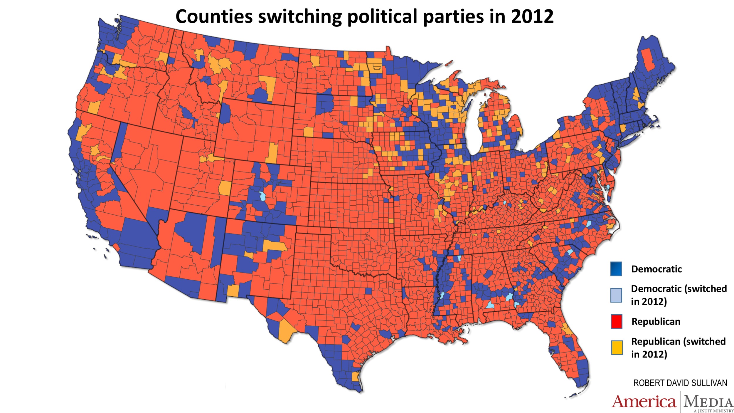 Why is red for Republicans and blue for Democrats?