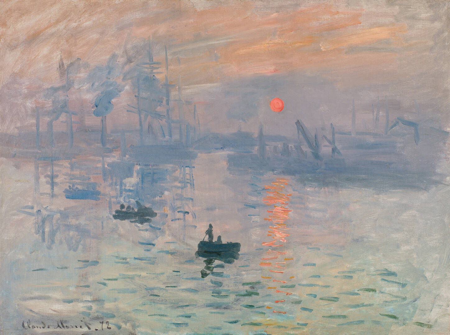 “Impression, Sunrise,” Claude Monet, 1872 (Musée Marmottan Monet, Paris)