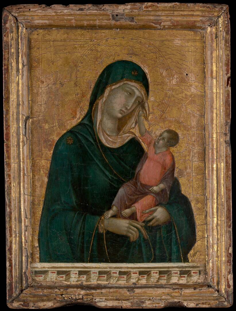 Duccio di Buoninsegna, “Madonna and Child” (circa 1290-1300) (The Metropolitan Museum of Art)