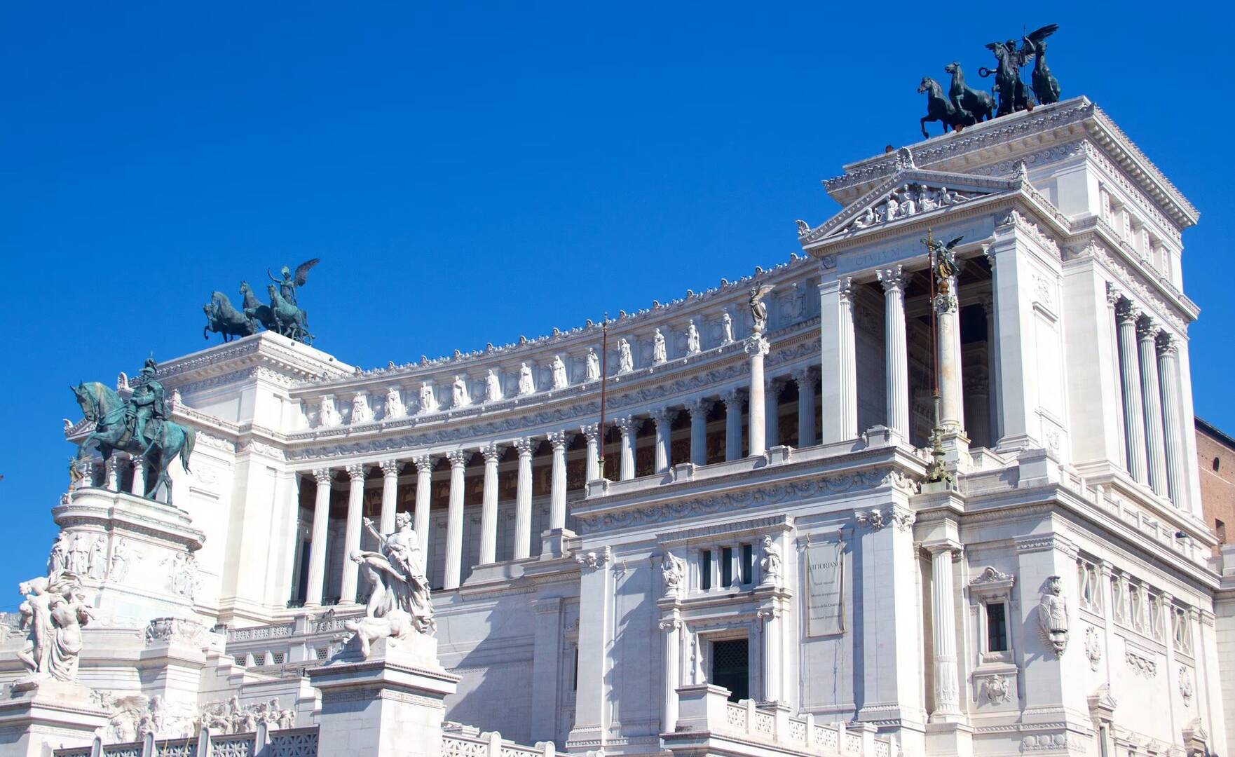 The Monument to Victor Emmanuel II in Rome (Wikimedia Commons)