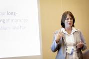 Kim Daniels gives a presentation on communications during the Catholic Media Conference in Denver in this June 19, 2013, file photo. (CNS photo/Nancy Phelan Wiechec)