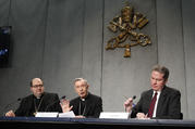 rchbishop Luis Ladaria, prefect of the Congregation for the Doctrine of the Faith, speaks at a news conference to present the document "Placuit Deo" at the Vatican March 1 (CNS photo/Paul Haring).