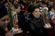 Blessing statues of Our Lady of Guadalupe in Nashville