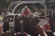 A Healing Embrace. Pope Francis in San Cristobal de las Casas: Photo by Kevin Clarke