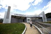 A woman leaves the formerly Jesuit-run Central American University in Managua, Nicaragua, on Aug. 16, 2023. The university suspended operations Aug. 16 after Nicaraguan authorities branded the school a "center of terrorism" the previous day and froze its assets for confiscation. (OSV News photo/Reuters)